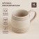 Ceramic Curamic SL Home "Raisia", 500 ml, beige color