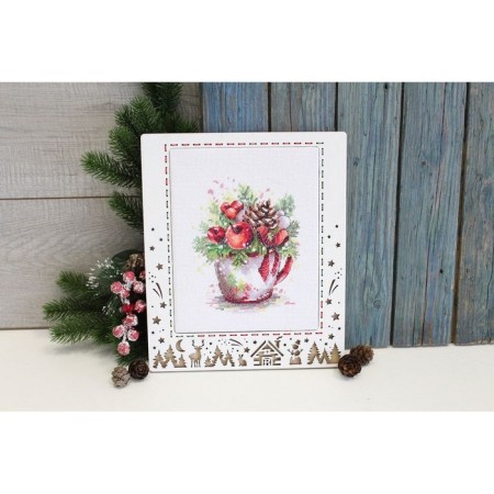 Set for embroidery "New Year's composition" 18 × 14 cm-3