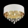 Ceiling lamp ST LUCE. SL1350.502.06. Lacchia. 6x40 watts, E14, 50x50x42.5 cm, chromium color