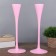 Glass "Narrow glass" Pink set 2 pcs 28.5x10.5x10.5 cm