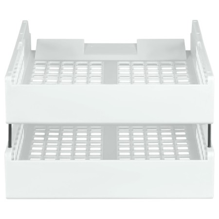 A set of paper trays horizontal Starong Istanus, 2 pieces, on metal rods, white-2