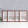 Set of photo frames MDF "OfficeSpace" 21x30 cm, 4 pcs, Italian walnut (plastic screen)