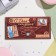 Money envelope "Happy Birthday!" Brown background, 17x8 cm