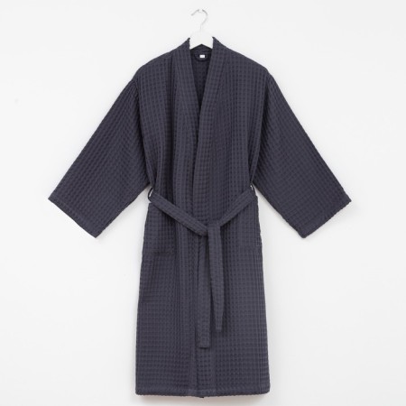 Waffel wafel dressing extension "BOHO" size 46-48, dark gray color, 100% cotton, 290 g/m2-1