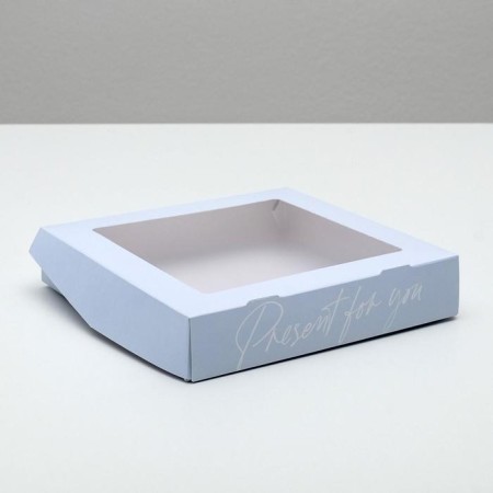 Confectionery packaging, boxing box "Present", 20 x 20 x 4 cm