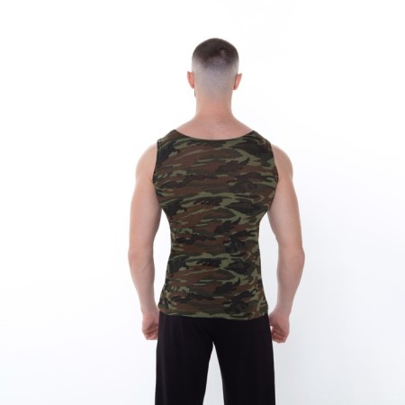 T -shirt male, khaki color/camouflage, size 52-3