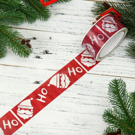 New Year's adhesive tape with the logo "Santaclausno 1", 48 x 45 m, 45 μm