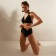 Women's swimsuit "Sport" Separate minku Black color, size 42