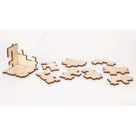 Wooden designer-heading "Cube 3D Puzzle"-4
