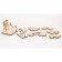 Wooden designer-heading "Cube 3D Puzzle"