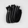 Metallic lightning, No. 5, 2 runners, connective, automatic locks, 80 cm, black color/nickel