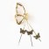 Hair crab with a chain "Tender as a flower", 12 x 6 x 3 cm