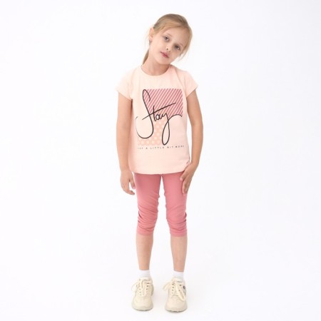 Kit for girls, beige color, height 128 cm-1