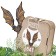 Wooden, figured puzzle Ewa bat