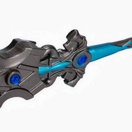 Souvenir weapon suspended mini "sword art", keychain, 27 cm, silver with blue-4