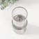 Ceramics candlestick, glass for 1 candle "surface" d = 8 cm silver 10x10x29.5 cm