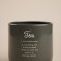 SL Home tea can, 9.5 × 14 cm, gray color, with a bamboo lid