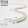 Beads with pearls "Olympia" environment, color gold, 45cm