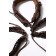 Bracelet Skin "Infinity", brown color, d = 7.5 cm
