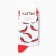 Male socks "peppers" size 41-44 (27-29 cm), white