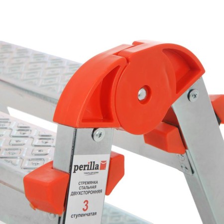 Perilla ladder 122403, galvanized, bilateral, 3 steps, 610 mm-1