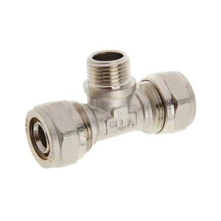 Valtec tee, crimping, 20 mm x 1/2 "external thread x 20 mm-1