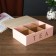 Casket tree with divisions "Tea" pink with gold 7.5x15x23 cm
