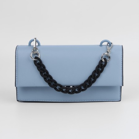 A chain for a bag, with carbines, plastic, 23 × 17 mm, 30 cm, black/silver color-3