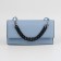 A chain for a bag, with carbines, plastic, 23 × 17 mm, 30 cm, black/silver color