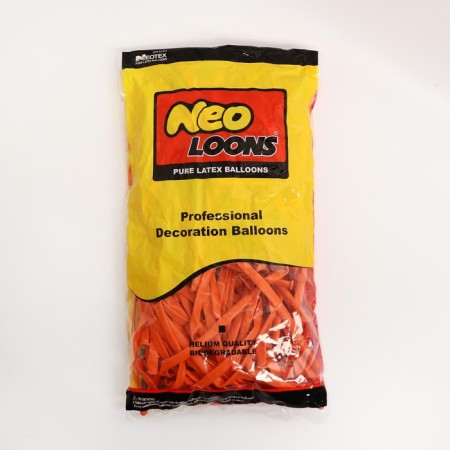 Ball for Twisting latex 250 ", standard, set 10 pcs., Orange color-1