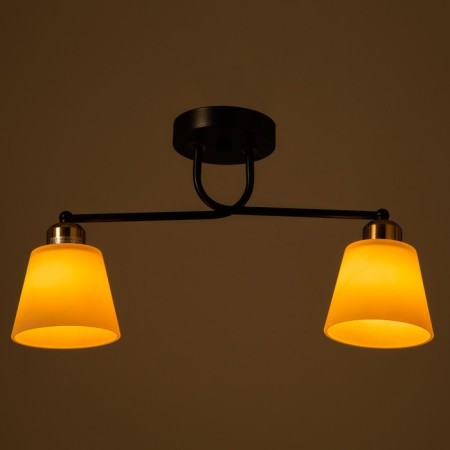 Adele chandelier 2x40W E27 Black/gold 45x12x25cm-2