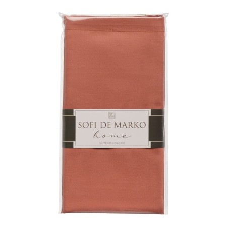 Pillowcase Sofi de Marko "Marmis", size 50x70 cm, terracotta color-1
