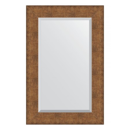 Mirror with fatset in a baguette frame, copper chain mail 88 mm, 57x87 cm
