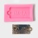 Mold "Eat me", Silkon, 6 × 3.5 × 0.8 cm, color mix