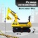 Tolokar "Excavator", mobile bucket, yellow color