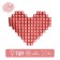 Foil ball 42 "Heart", pop-out, pink color, under the air