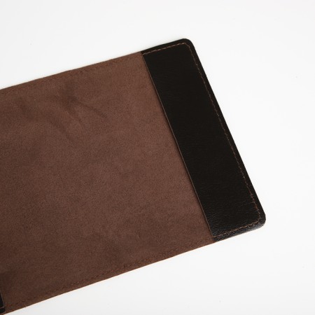 Cover for passport, Textura, brown color-5