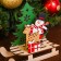 Decor "Snowman with a deer on a sleigh"