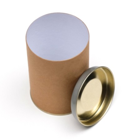 Tubus 73x110 mm (90 mm inner height), cardboard, metal cover-1