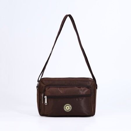 Cross-Bodi Bag on a zipper, brown color