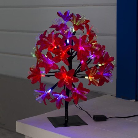 LED bush “Lilies red 30 cm, 32 LED, blinking, 220 V, glow of multi (RG/RB)