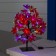 LED bush “Lilies red 30 cm, 32 LED, blinking, 220 V, glow of multi (RG/RB)