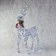 LED figure "silver deer" 50 × 85 × 18 cm, metal, 220 V, glow of white