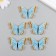 Shaker for the work of Acryl "Blue butterfly with Orange" with beads 0.5x5.1x3.3 cm