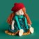 Soft doll "Iva in a hat and scarf", 38 cm