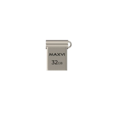 Flash drive maxvi mm, 32 GB, USB2.0, th he is up to 25 MB/s, PBU up to 15 Mb/s, silver-1