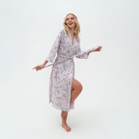 Халат KAFTAN Birds, цвет серый, размер 40-42-3