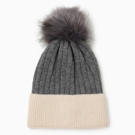 Women's hat minku, gray color, rr 58-60-3