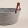 Basket for storage of handmade launcher "Louise", 33 × 33 × 16 cm, color beige-gray