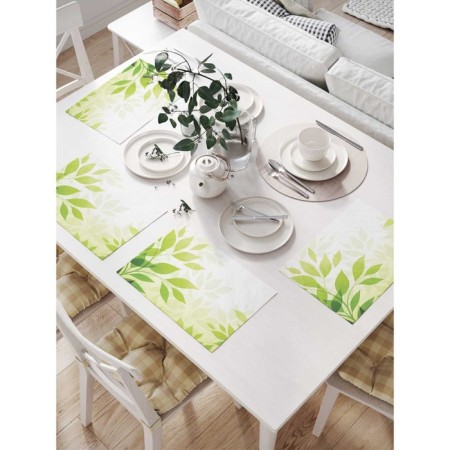 A set of napkins for setting the table “Sun through the leaves”, rectangular, size 32x46 cm, 4 pcs